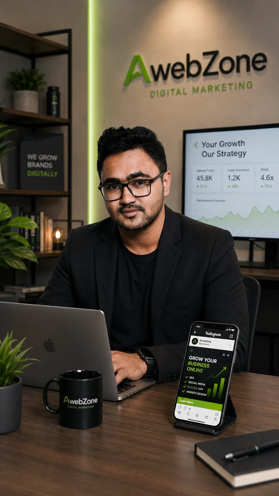 Rakib Shaikh, Founder of A WEB ZONE